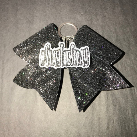 Glitter Bow Keychain -   Glitter bow, Rhinestone keychain